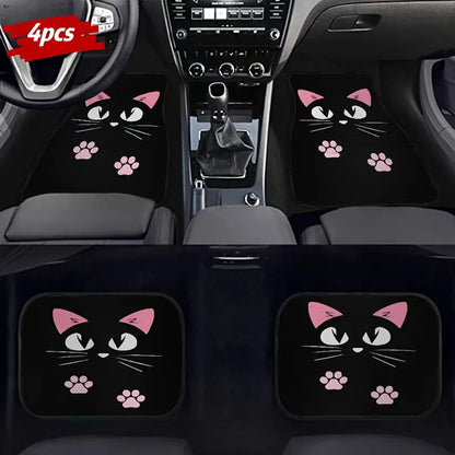 4pc Car Floor Mats Anti-Slip Waterproof Universal Fit Easy Clean