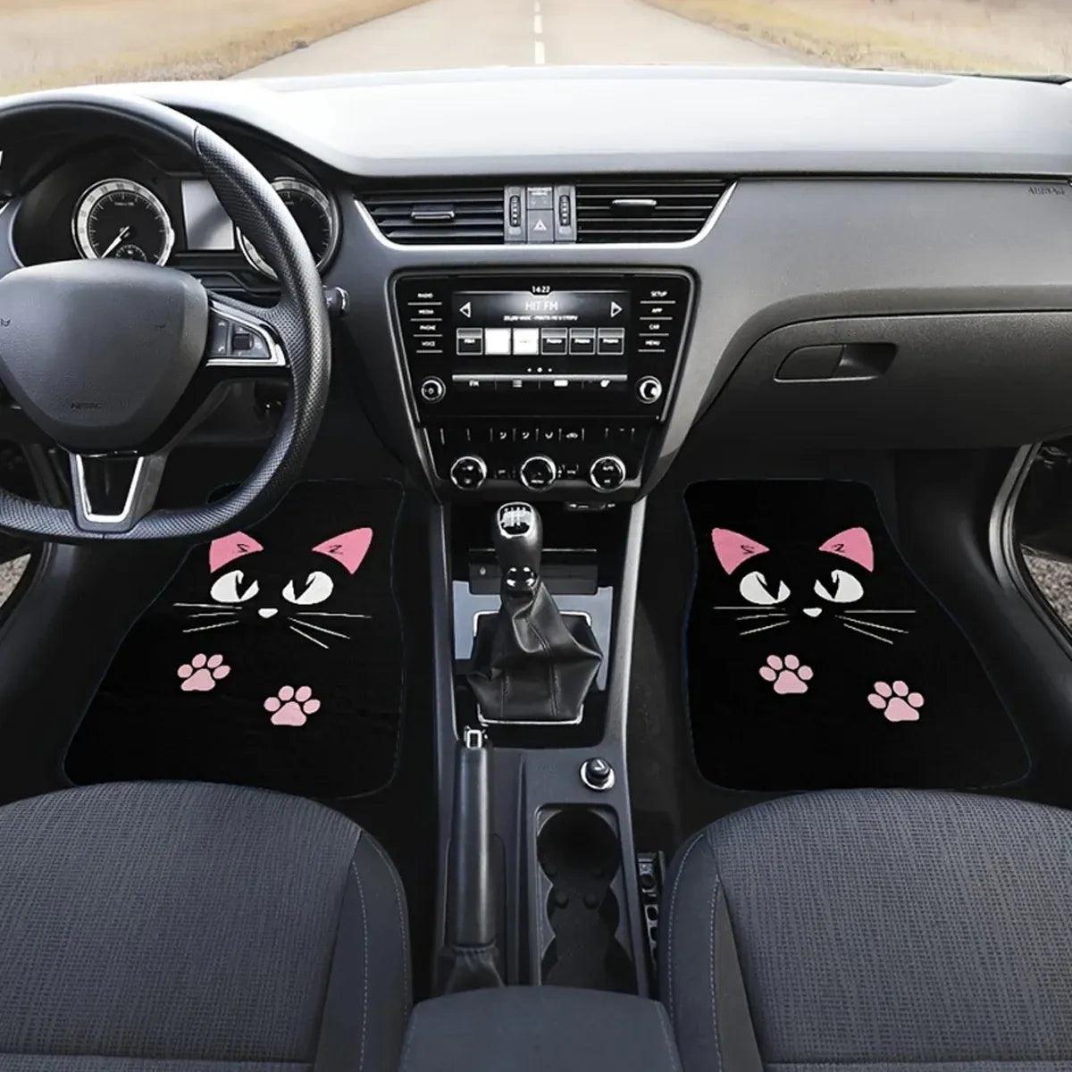 4pc Car Floor Mats Anti-Slip Waterproof Universal Fit Easy Clean