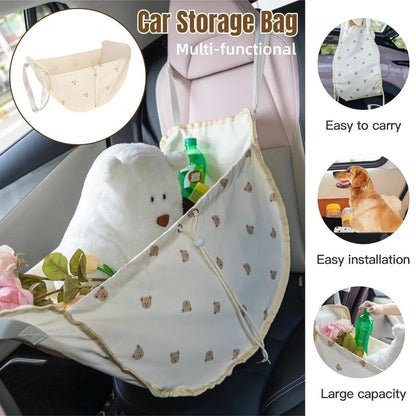 Seat Back Storage Organizer Multi-Function Rear Seat Hanging Storage Bag for Vehicle