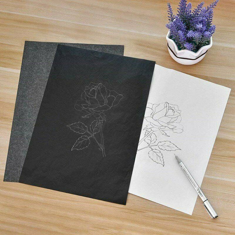 100X A4 Carbon Paper Sheets for Graphite Tracing on Wood & Canvas