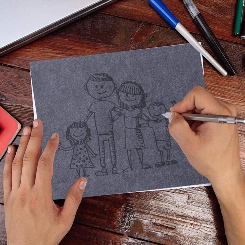 100X A4 Carbon Paper Sheets for Graphite Tracing on Wood & Canvas