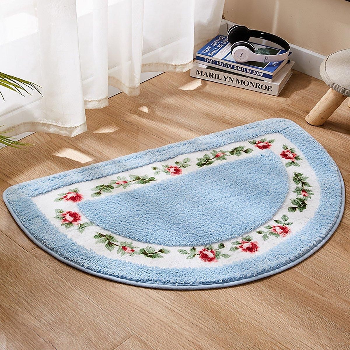 Non Slip Entry Mat Indoor Outdoor Mat Washable Foot Mat Foyer Bedroom - Green
