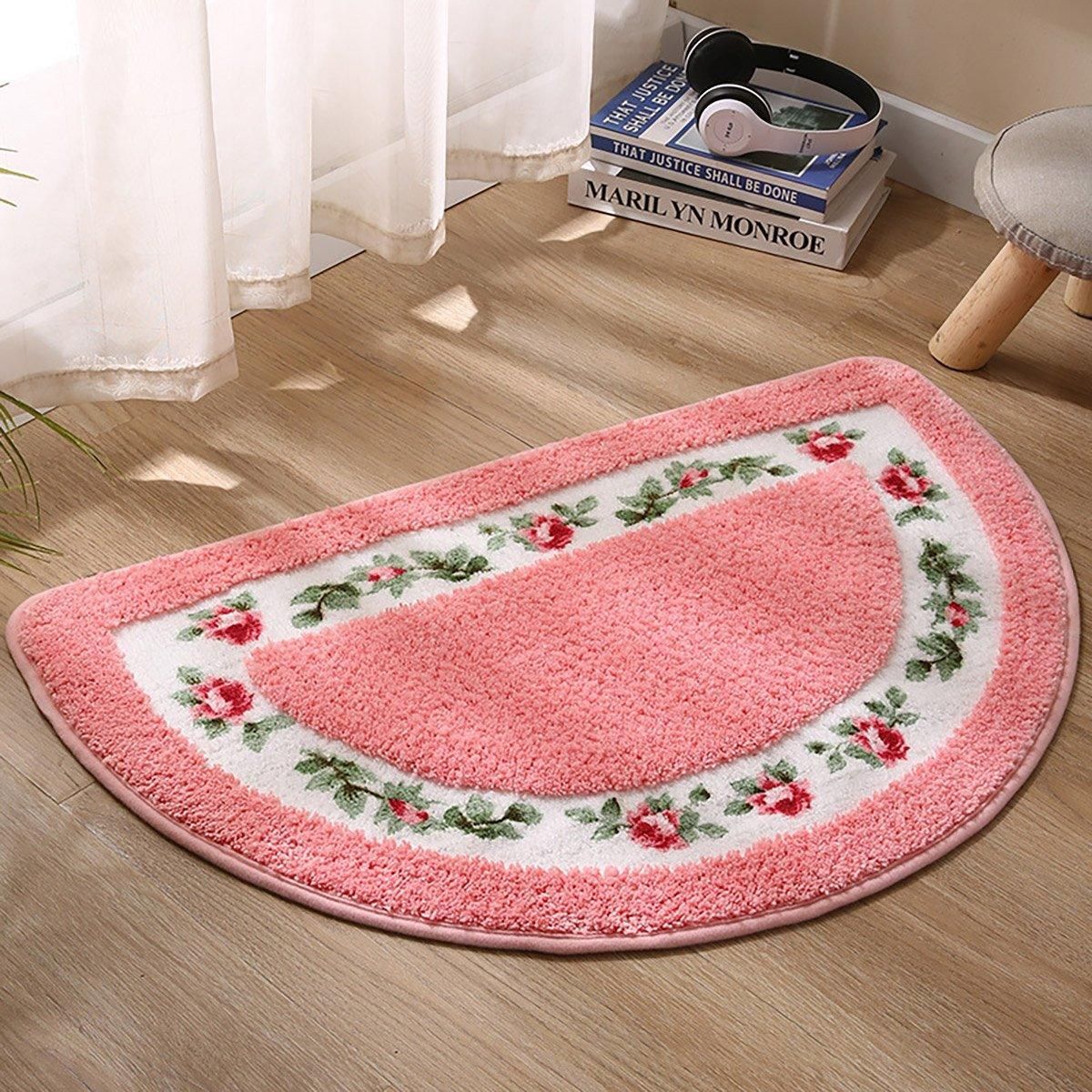 Non Slip Entry Mat Indoor Outdoor Mat Washable Foot Mat Foyer Bedroom - Green