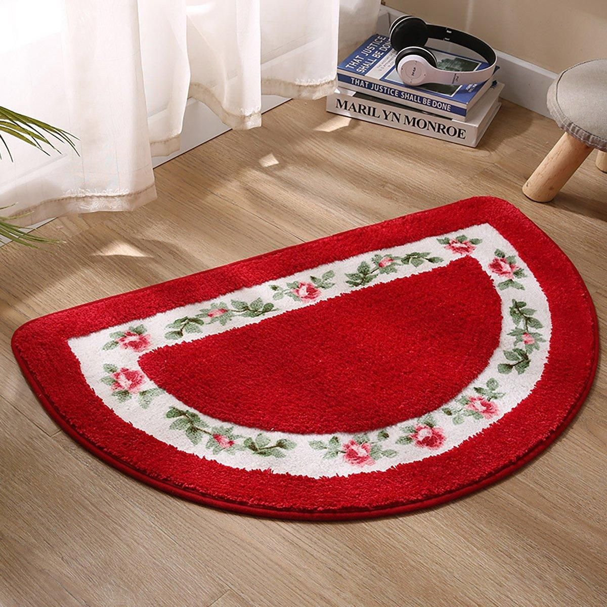 Non Slip Entry Mat Indoor Outdoor Mat Washable Foot Mat Foyer Bedroom - Green