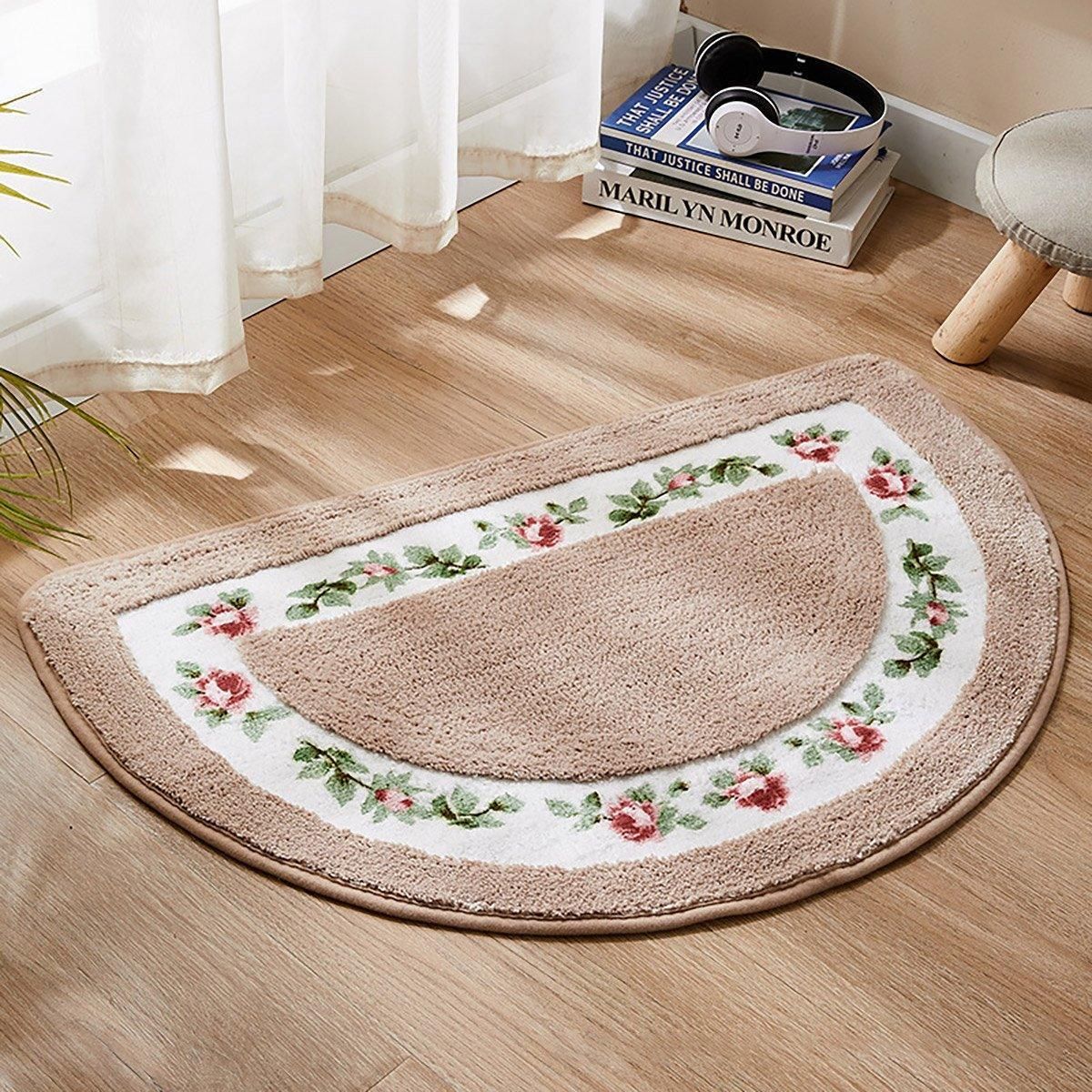 Non Slip Entry Mat Indoor Outdoor Mat Washable Foot Mat Foyer Bedroom - Green