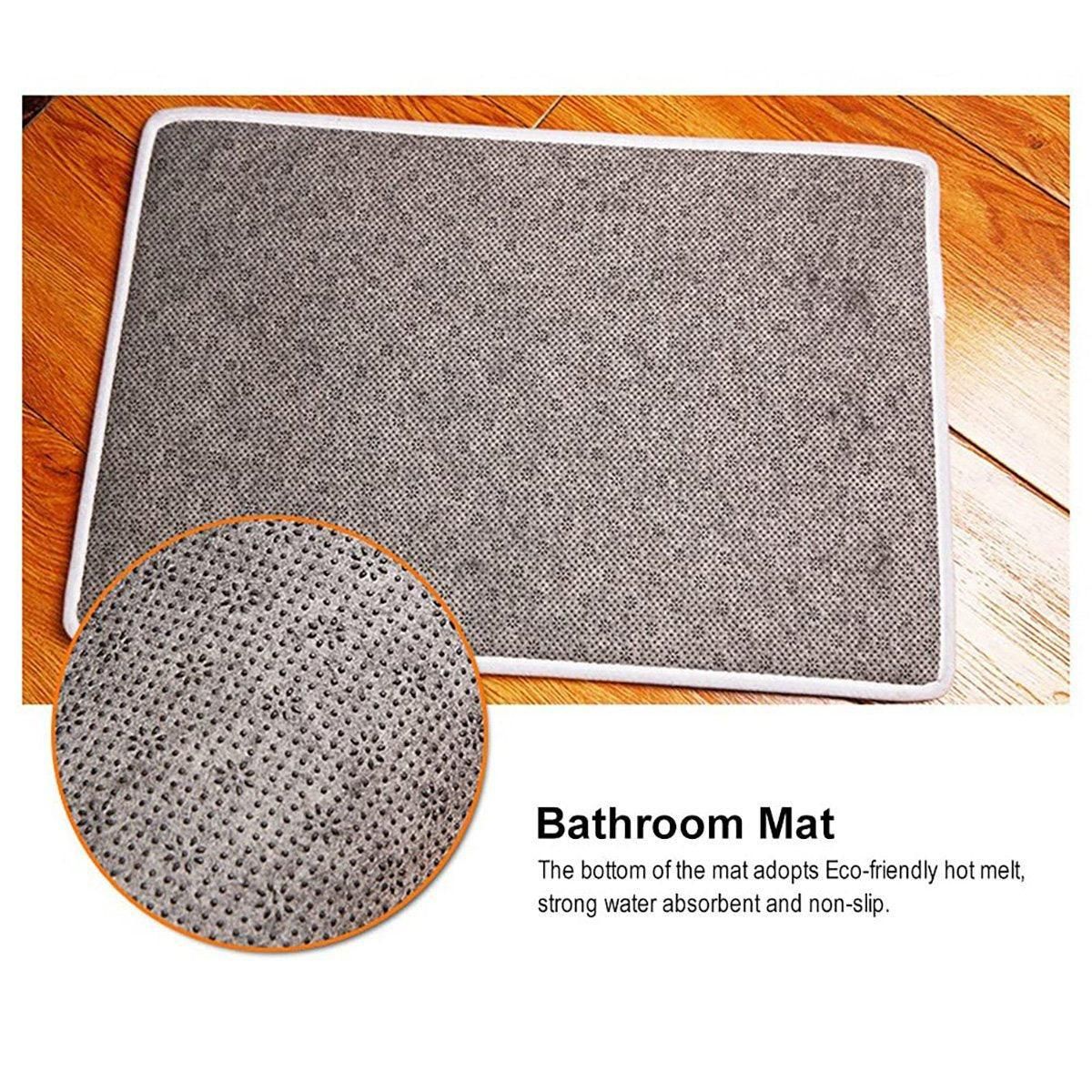 Absorbent Non-Slip Camera Bathroom Floor Mat Family Entry Door Mat Home Rug - 50x80CM