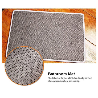 Absorbent Non-Slip Camera Bathroom Floor Mat Family Entry Door Mat Home Rug - 50x80CM