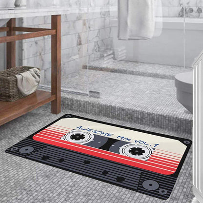 Absorbent Non-Slip Camera Bathroom Floor Mat Family Entry Door Mat Home Rug - 50x80CM