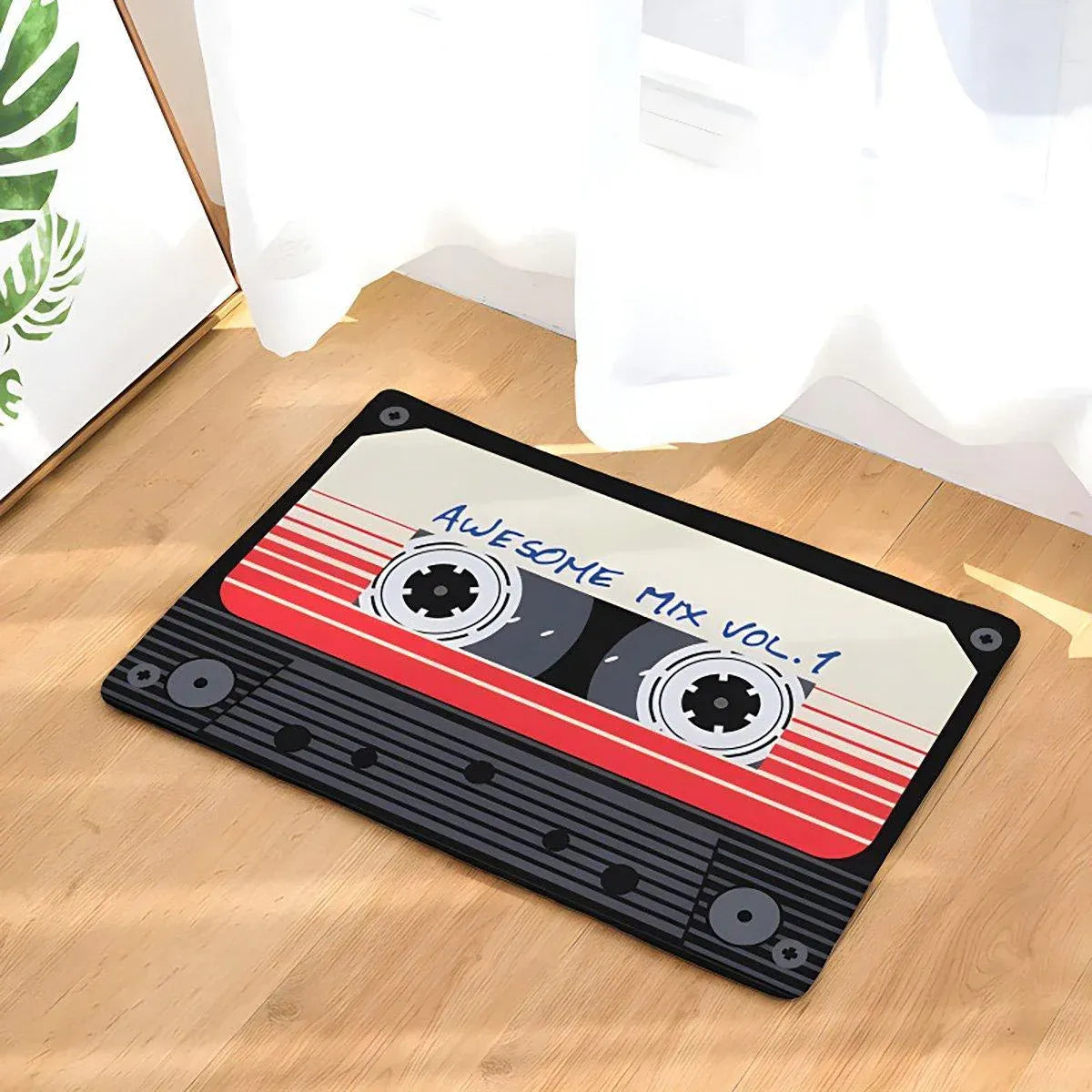 Absorbent Non-Slip Camera Bathroom Floor Mat Family Entry Door Mat Home Rug - 50x80CM