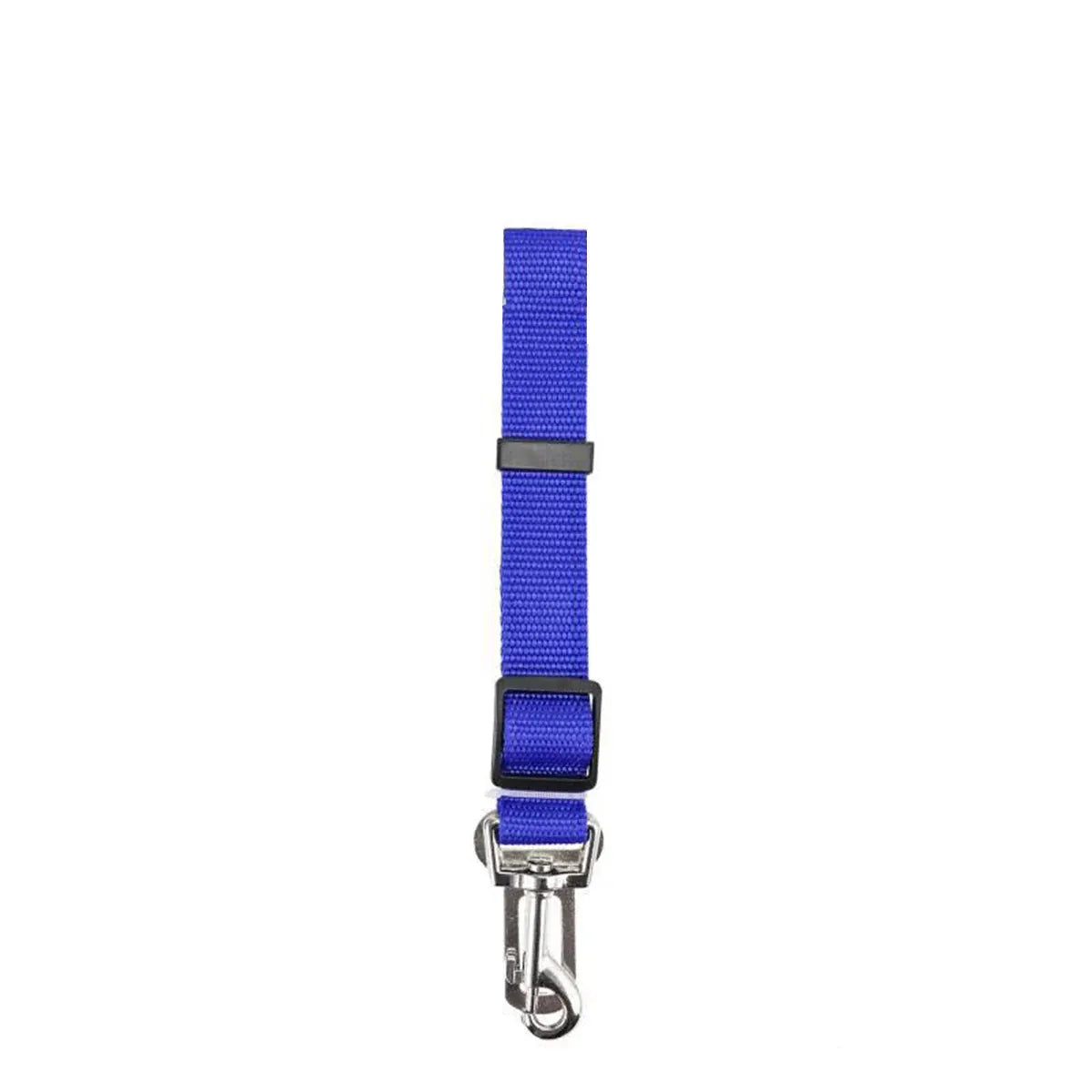 2X Adjustable Pet Travel Lead Clips with Car Buckle for Secure Restraint - Blue