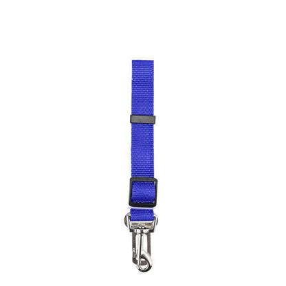 2X Adjustable Pet Travel Lead Clips with Car Buckle for Secure Restraint - Blue