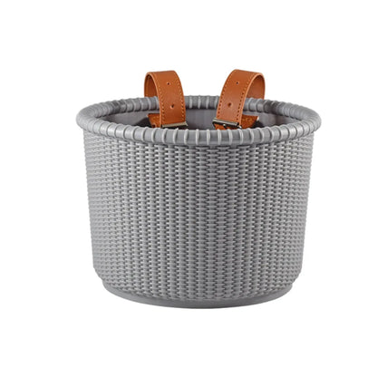 Lightweight Woven Bike Basket Handlebar Storage for Small Bicycles