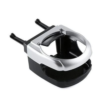 Silver Car Cup Holder Air Vent Mount Drink Can Holder Tray for Vehicle Dashboard