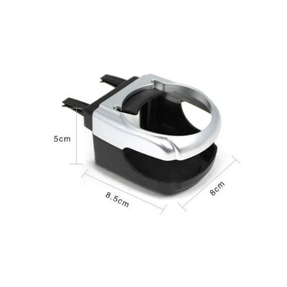 Silver Car Cup Holder Air Vent Mount Drink Can Holder Tray for Vehicle Dashboard