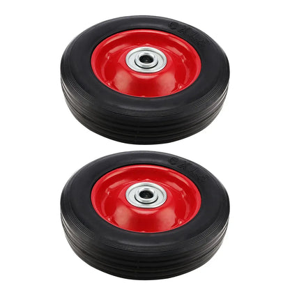2PCS Cart 6 Inch Silent Solid Wheel Non Pneumatic Heavy Duty Anti Stabbing