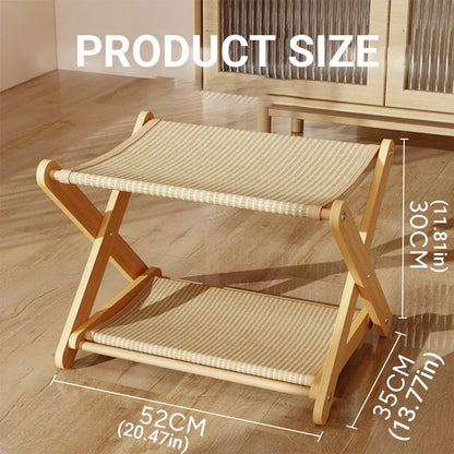 Sisal Double Layer Cat Scratching Board Foldable for Indoor Cats