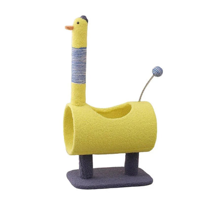 Climbing Frame Cat Scratching Post Jumping Platform Pet Toys for Cats and Kitten - Yellow