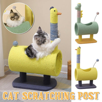 Climbing Frame Cat Scratching Post Jumping Platform Pet Toys for Cats and Kitten - Yellow