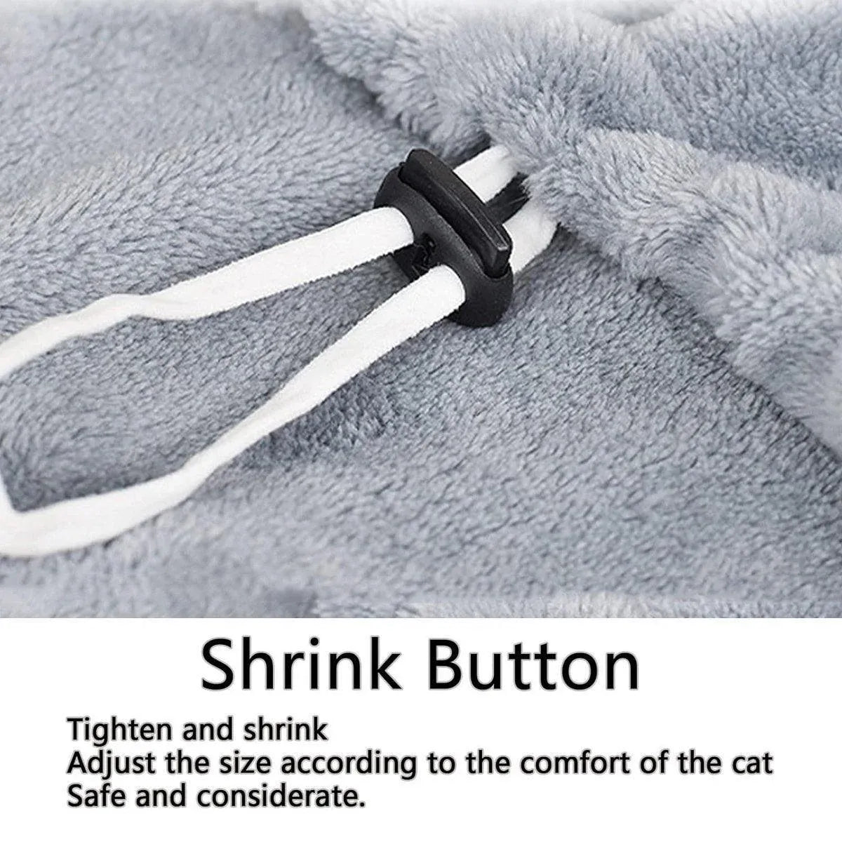Non-stick Hair Cat Apron Kangaroo Style Pet Grooming Bib No-Hole Design