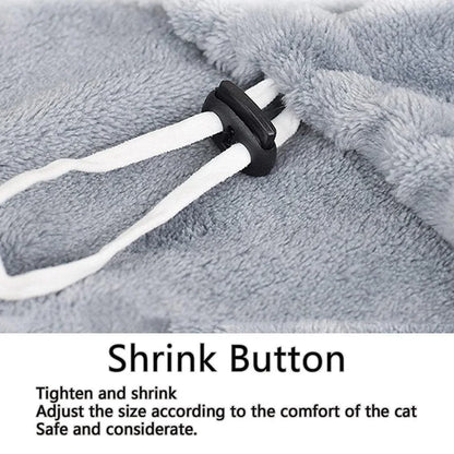 Non-stick Hair Cat Apron Kangaroo Style Pet Grooming Bib No-Hole Design