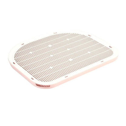 Anti Spill Cat Litter Mat Double Layer Pet Toilet Mat for Litter Box - Pink