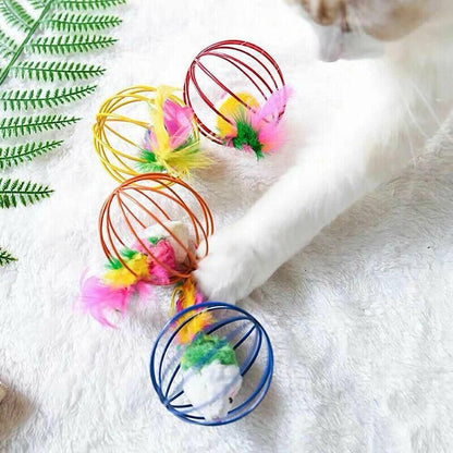 33PCS Cat Toy Set with Tunnel Balls Mice and Interactive Teaser Wands