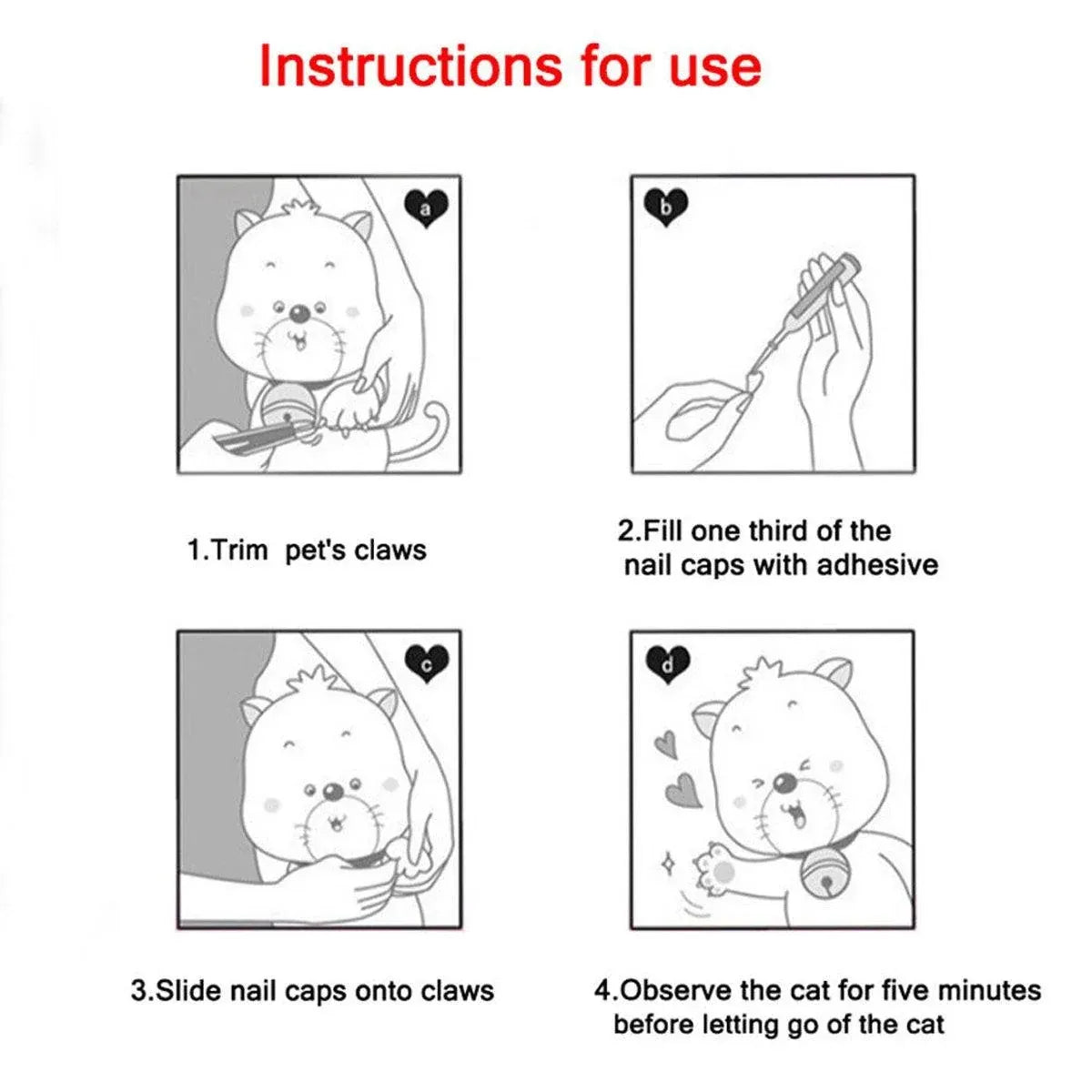 100PCS Anti Scratch Paw Covers for Cats and Kittens Nail Protector Soft Paw - Shiny-L