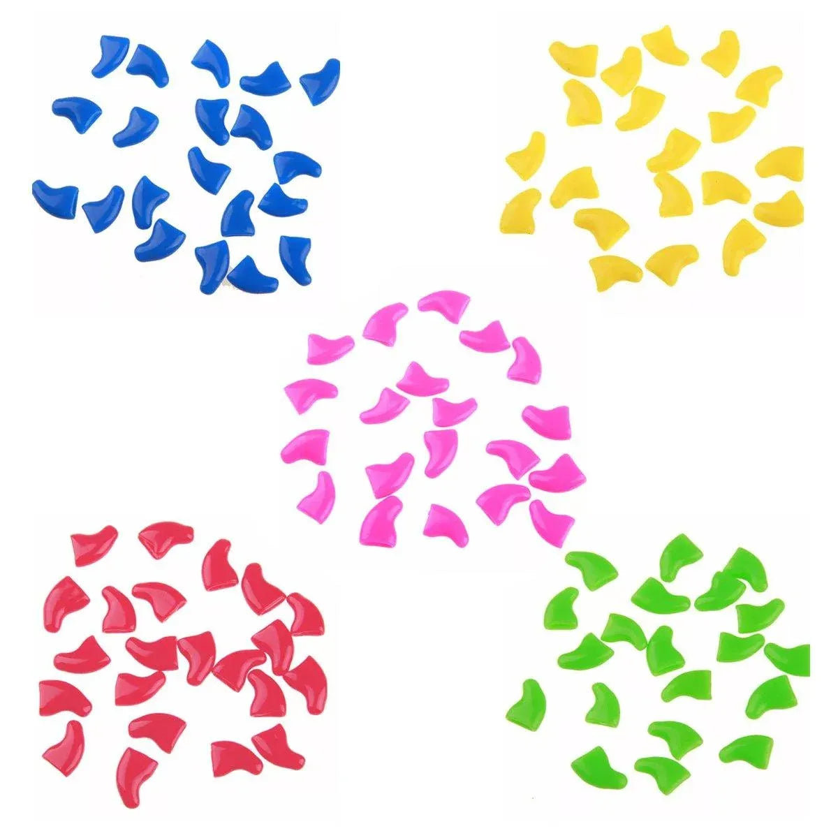 100PCS Anti Scratch Paw Covers for Cats and Kittens Nail Protector Soft Paw - Shiny-L
