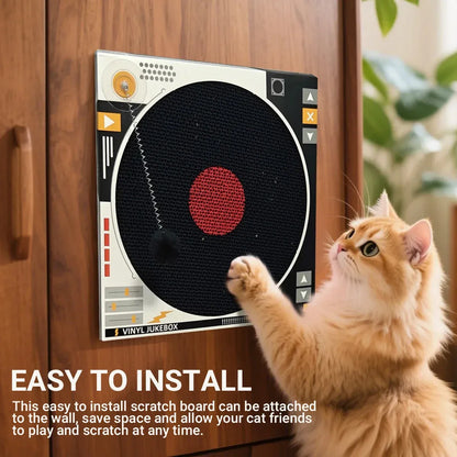 Record Player Cat Scratching Board Corrugated Cardboard Cat Toy