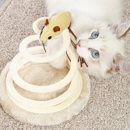 Durable Cat Scratching Board Interactive Scratch Pad Toy for Cats and Kittens - Ball