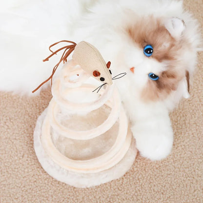 Durable Cat Scratching Board Interactive Scratch Pad Toy for Cats and Kittens - Ball