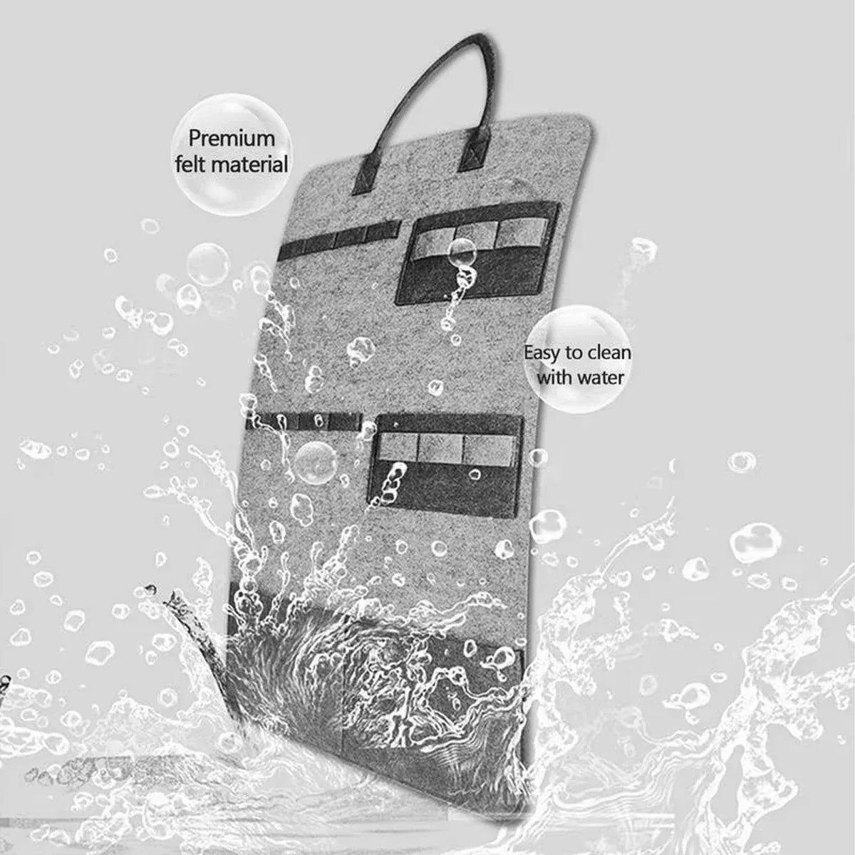 Large Capacity Cat Stick Cat Toy Storage Bag Hanging Felt Pet Supplies Organizer