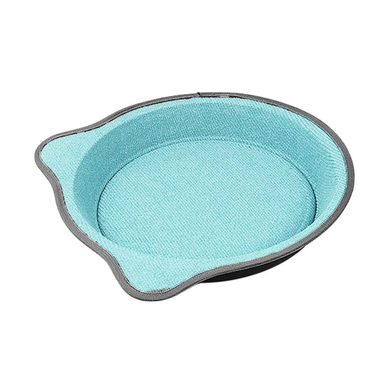 Cat Scratching Post Pad 2 in 1 PP Blanket Non Slip Indoor Kitten 38 x 38 x 5cm - Blue