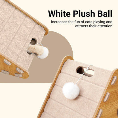 Triangle Cat Scratch Board Felt Claw Pad Vertical Nest Durable All Season Use