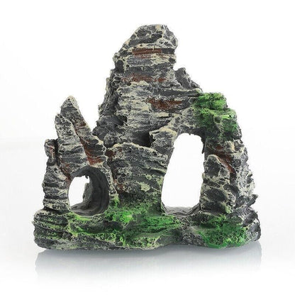 Aquarium Rockery Landscaping Cave Mountain View Decoration Ornament Fish Tank - GS1003