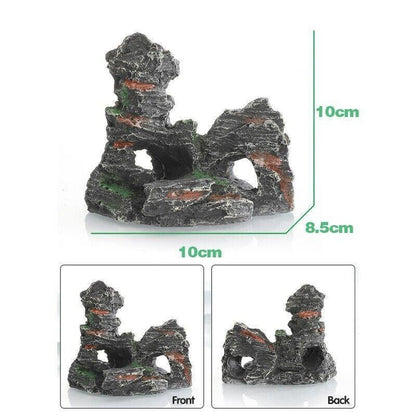 Aquarium Rockery Landscaping Cave Mountain View Decoration Ornament Fish Tank - GS1003