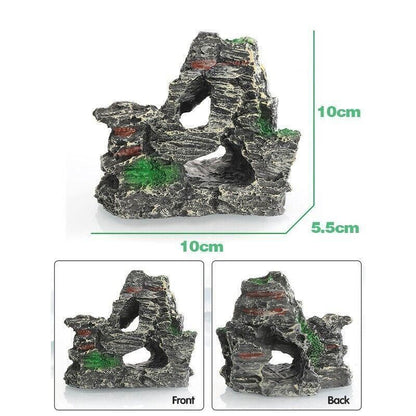 Aquarium Rockery Landscaping Cave Mountain View Decoration Ornament Fish Tank - GS1003