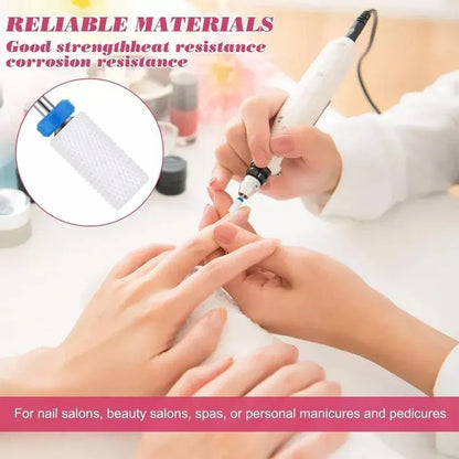 16pcs Ceramic and Tungsten Nail Drill Bit Set for Gel Polish Acrylic Removal