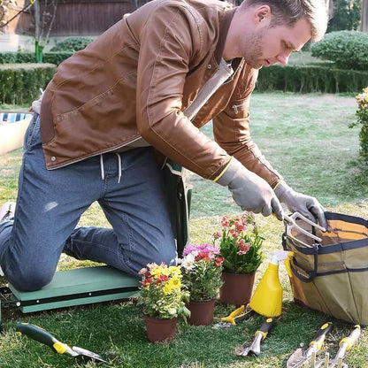Versatile 3-in-1 Garden Kneeler Padded Seat Kneeling Gardening Work Stool Tools