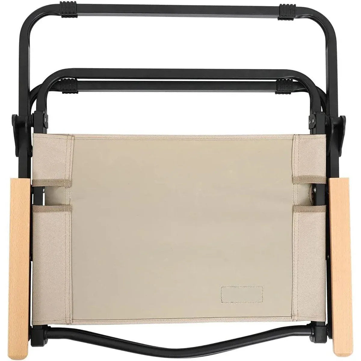 Portable Outdoor Folding Chair Light Aluminum Alloy Stool for Camping Picnic - Khaki