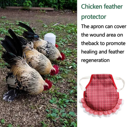 5PCS Pet Feather Protector Hen Apron Poultry Protection Apron for Chickens Birds