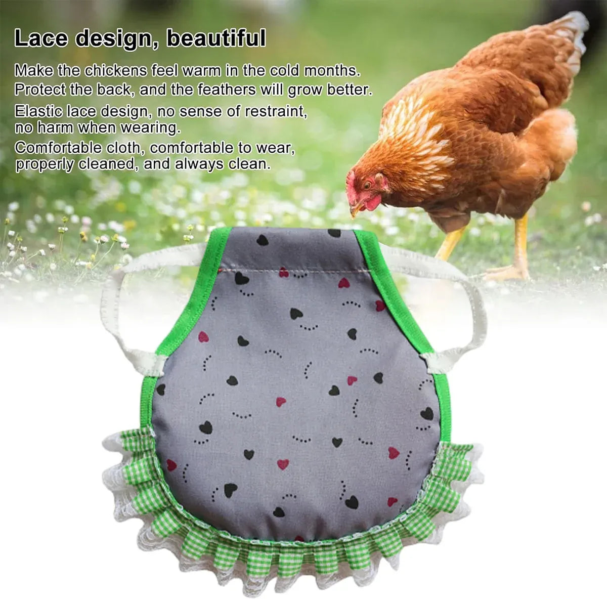 5PCS Pet Feather Protector Hen Apron Poultry Protection Apron for Chickens Birds