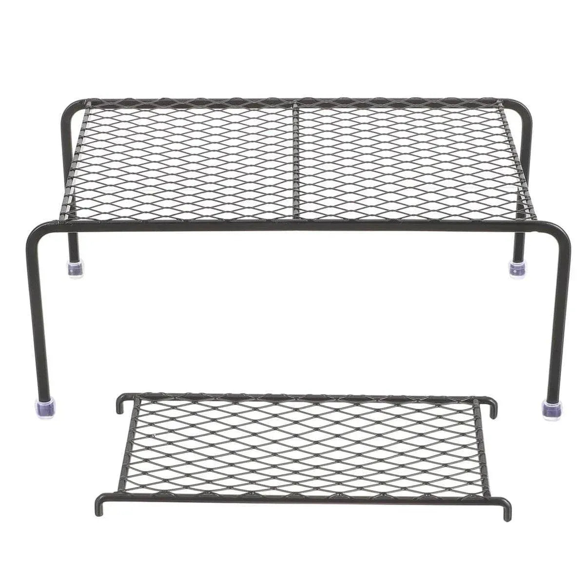 Metal Iron Chicken Feeding Ladder Grid Shelving Landscaping Platform Supplies - White-L