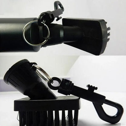 1PC Golf Club Cleaning Brush Reel Groove Cleaner With Extrusion Water Bottle