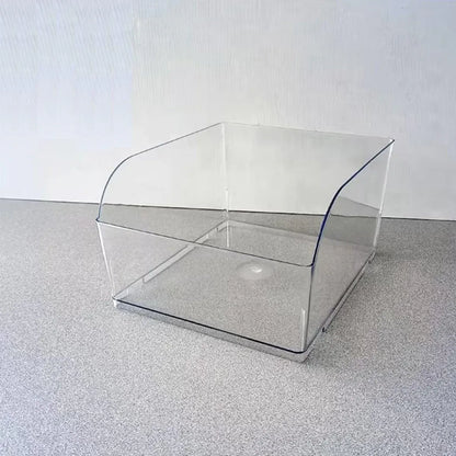 10PCS Clear Plastic Storage Box Set Food Supermarket Display Organizer Container - L