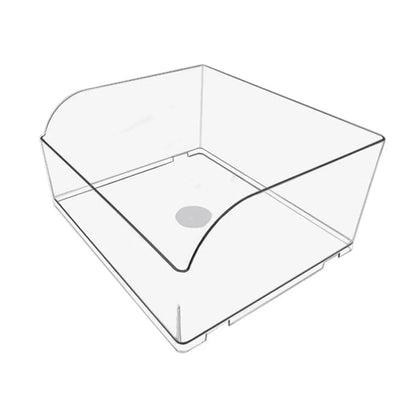 10PCS Clear Plastic Storage Box Set Food Supermarket Display Organizer Container - L