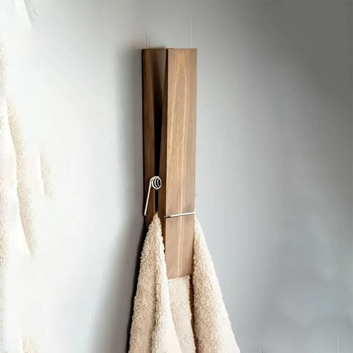 Wooden Towel Clip Underwear Clip Bathroom Wooden Clips for Towel and Laundry Use
