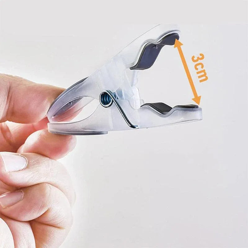 30pcs Household Clothes Clip Non Trace Soft Grip Clothespins Laundry Pegs Hanger - Grey Pink