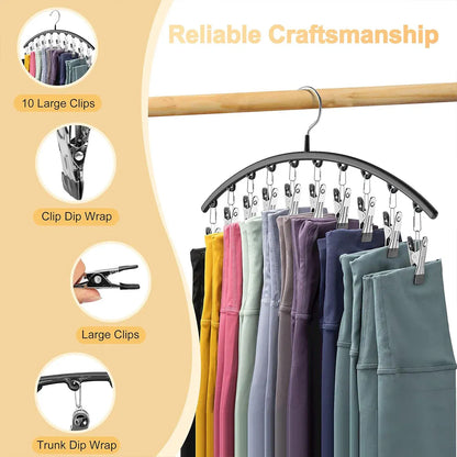 3PCS Sock Drying Rack Multi Clip Hanger Folding Clothes Line Laundry Holder Home