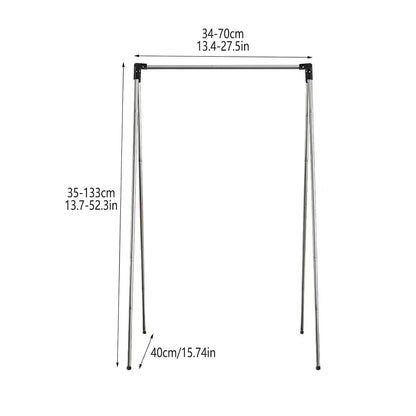Folding Clothes Drying Rack Retractable Portable Wall Mounted Laundry Hanger
